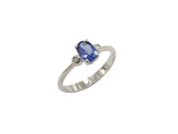 Anello Soranzo Gioielli Donna Pietre Preziose in Oro bianco Tanzanite 0.8 Ct LT10278826-16 - LT10278826-16